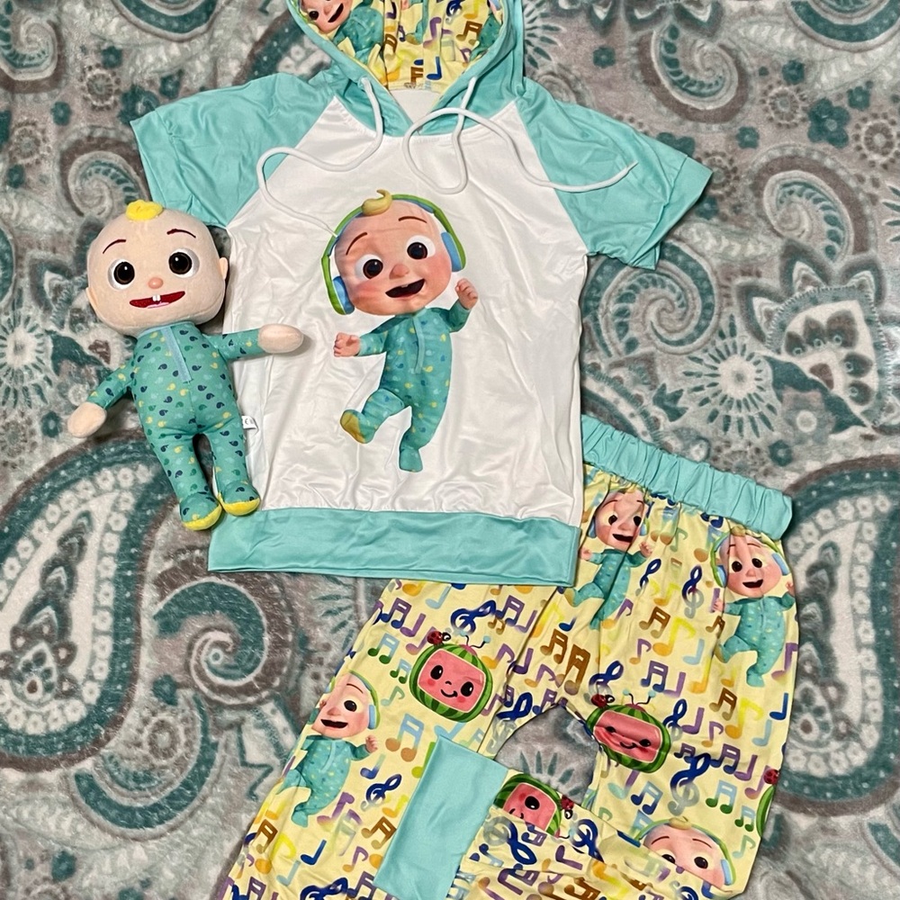 Cocomelon 4t short-sleeve unisex hoodie outfit